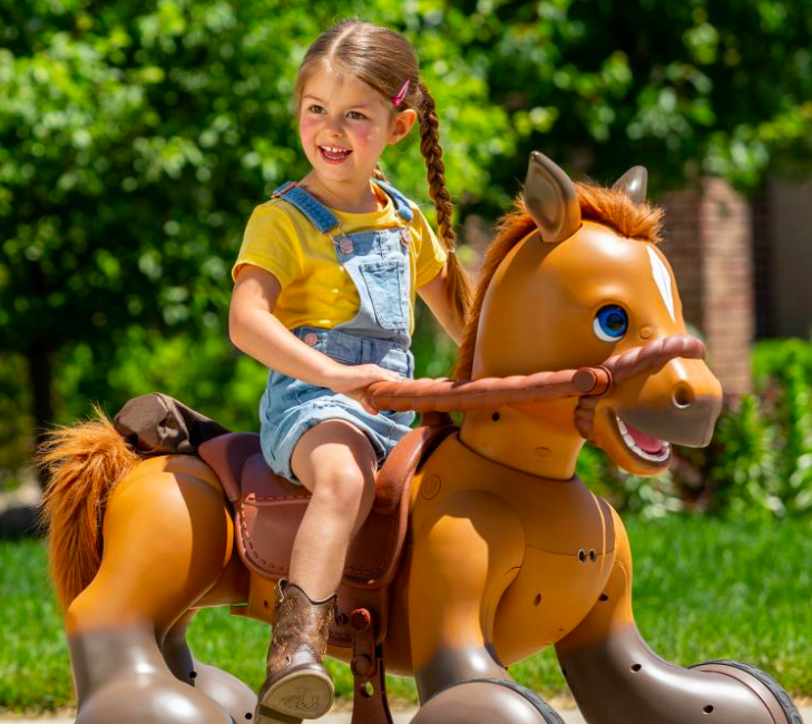 An Interactive Ride-On Pony Scooter