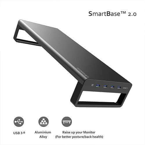 Smart Base 2.0™ - Aluminum Alloy Base Stand with USB 3.0 Ports
